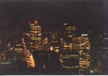 Vancouver von oben bei Nacht